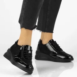 Pantofi piele naturala 6352 negru-Pantofi-Pantofi