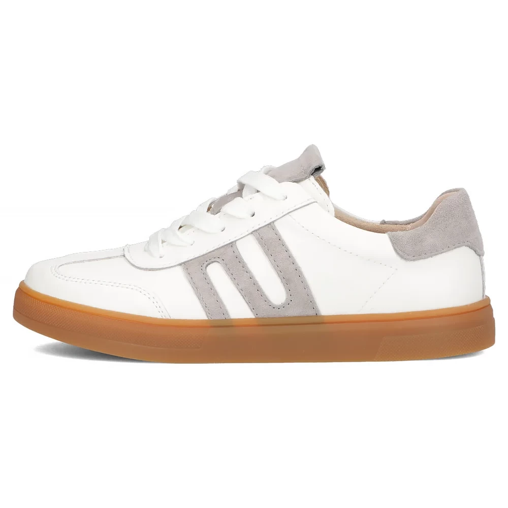 Pantofi piele naturala 6742 alb-Pantofi-Pantofi