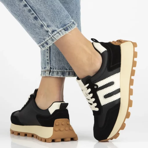 Pantofi piele naturala 6743 negru-Pantofi-Pantofi