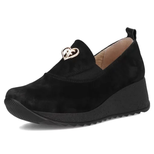 Pantofi piele naturala 6786 negru-Pantofi-Pantofi