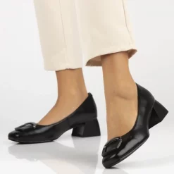 Pantofi piele naturala 6946 negru-Pantofi-Pantofi