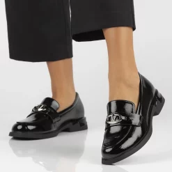 Pantofi piele naturala 7071 negru-Pantofi-Pantofi