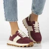 Pantofi piele naturala 7112 burgundy-Pantofi-Pantofi