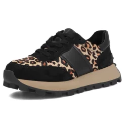 Pantofi piele naturala 7112 negru-leopard-Pantofi-Pantofi