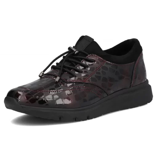 Pantofi piele naturala 7117 bordo-Pantofi-Pantofi