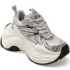 Pantofi sport BASLS argintii