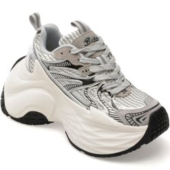 Pantofi sport BASLS argintii