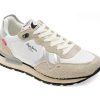 Pantofi sport PEPE JEANS albi