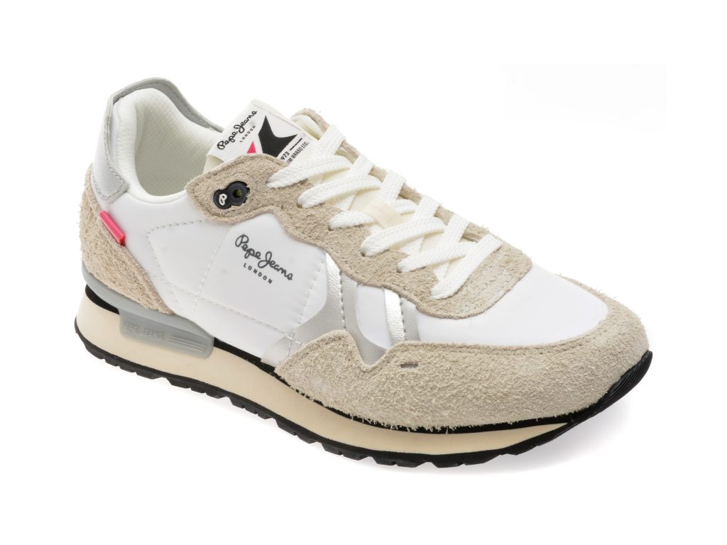 Pantofi sport PEPE JEANS albi