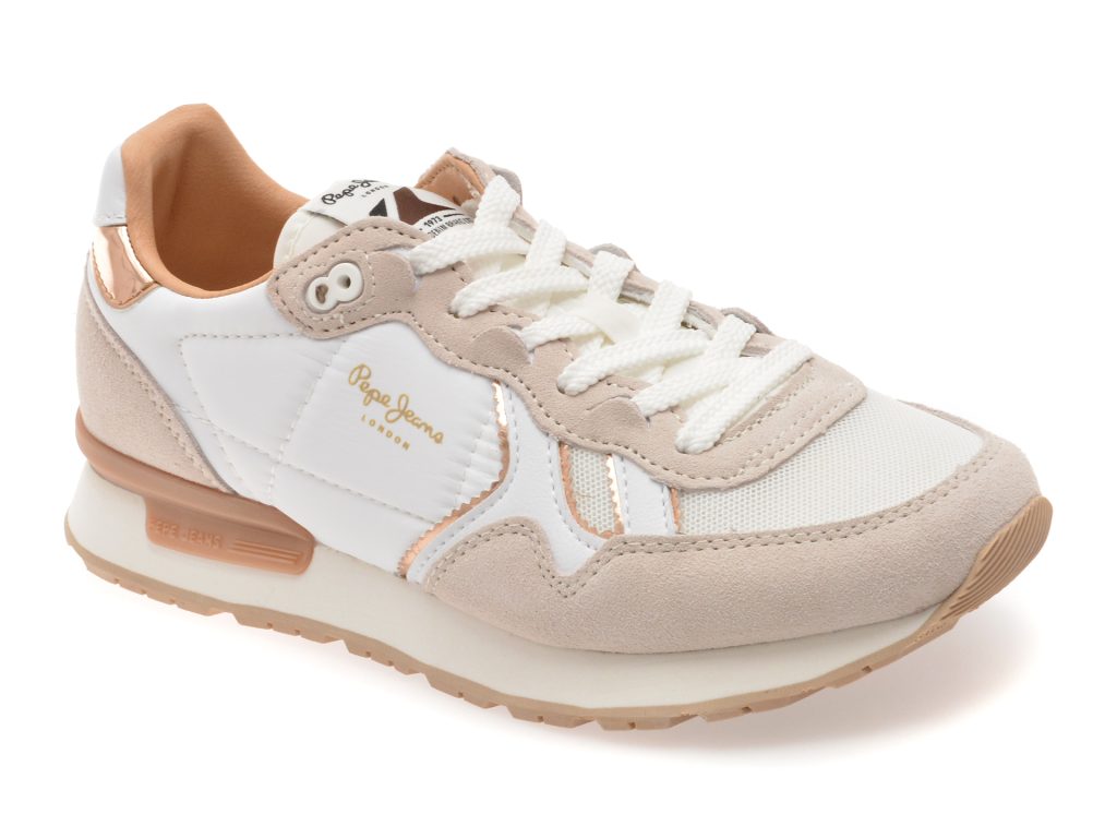 Pantofi sport PEPE JEANS albi