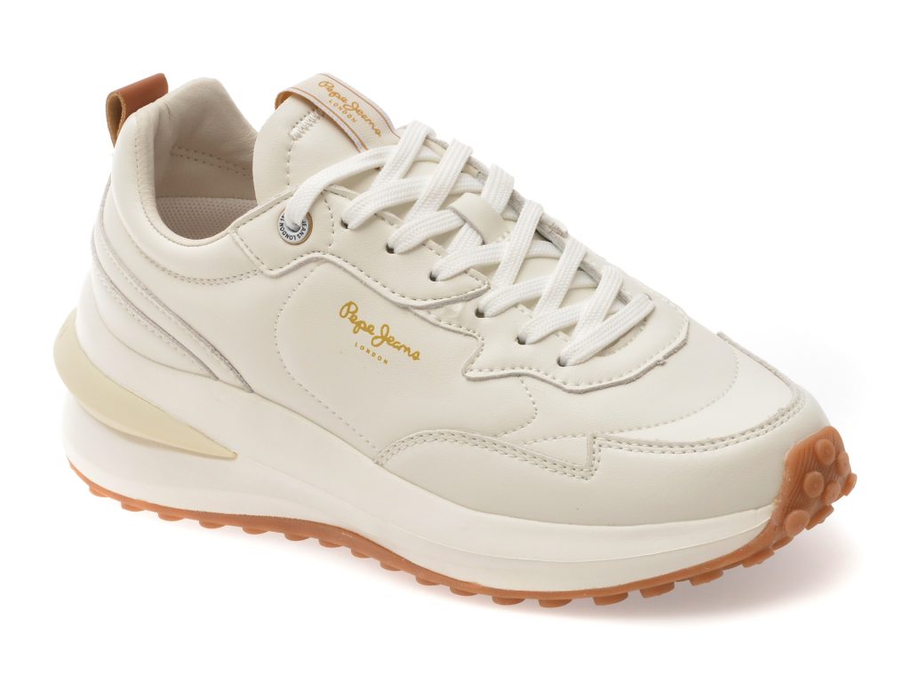 Pantofi sport PEPE JEANS albi