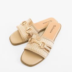 Papuci dama Belle Bej 2