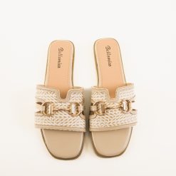 Papuci dama Belle Bej 4