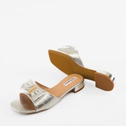 Papuci dama Izaak Argintii 4