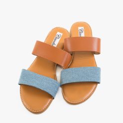 Papuci dama Leena Albastri 2