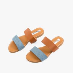 Papuci dama Leena Albastri 3