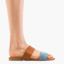 Papuci dama Leena Albastri 5