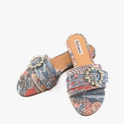 Papuci dama Saul Albastri 4