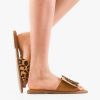 Papuci dama Wang Animal Print-Sandale-Sandale