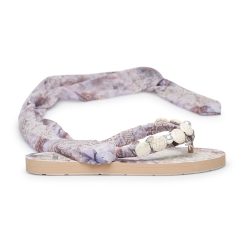 Papuci flip-flop cu model - strasuri si prindere pe glezna-FEMEI/INCALTAMINTE/Papuci-INCALTAMINTE/Papuci