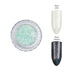 Pigment Unghii Laser Flakes LUXORISE Cosmic Mint 2