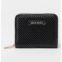 Portofel texturat cu logo metalic-FEMEI/GENTI SI ACCESORII/Portofele si brelocuri-GENTI SI ACCESORII/Portofele si brelocuri