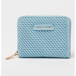 Portofel texturat cu logo metalic-FEMEI/GENTI SI ACCESORII/Portofele si brelocuri-GENTI SI ACCESORII/Portofele si brelocuri