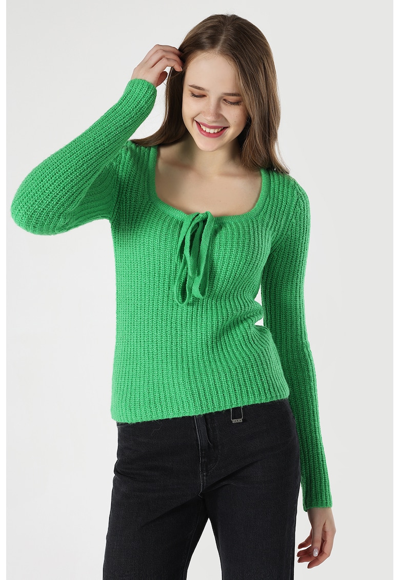 Pulover cu decolteu patrat-FEMEI/IMBRACAMINTE/Pulovere si cardigane-IMBRACAMINTE/Pulovere si cardigane