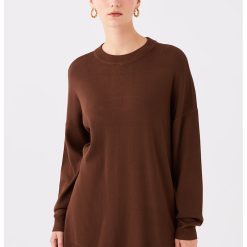 Pulover supradimensionat cu model uni-FEMEI/IMBRACAMINTE/Pulovere si cardigane-IMBRACAMINTE/Pulovere si cardigane