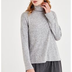 Pulover tricotat fin cu guler inalt si maneci cazute-FEMEI/IMBRACAMINTE/Pulovere si cardigane-IMBRACAMINTE/Pulovere si cardigane