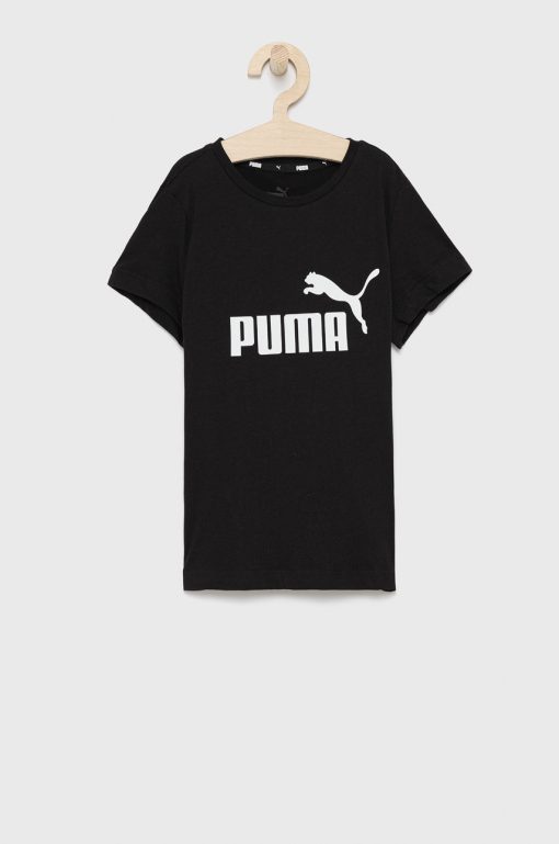 Puma Tricou de bumbac pentru copii 587029 culoarea negru-Îmbrăcăminte