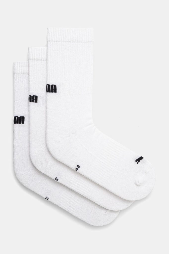Puma șosete 3-pack culoarea alb