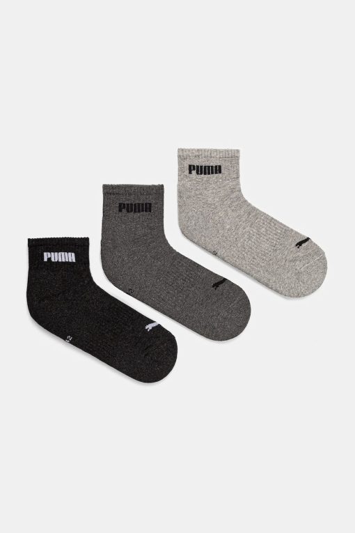 Puma șosete 3-pack culoarea gri