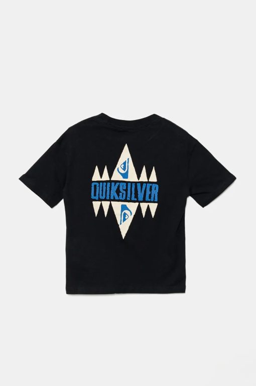 Quiksilver tricou din bumbac GEO QUIK SS culoarea negru
