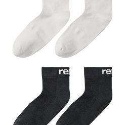 Reima sosete copii Nilkat 2-pack culoarea negru