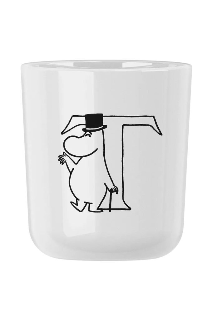 Rig-Tig cană Moomin ABC 200 ml culoarea alb-Căni și cești