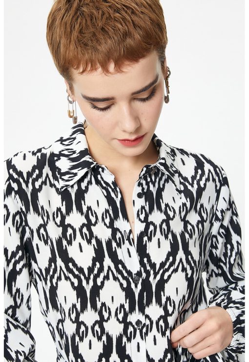 Rochie-camasa cu imprimeu-FEMEI/IMBRACAMINTE/Rochii-IMBRACAMINTE/Rochii