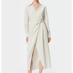 Rochie-camasa lunga cu doua randuri de nasturi-FEMEI/IMBRACAMINTE/Rochii-IMBRACAMINTE/Rochii
