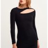 Rochie cambrata cu decupaj frontal-FEMEI/IMBRACAMINTE/Rochii-IMBRACAMINTE/Rochii
