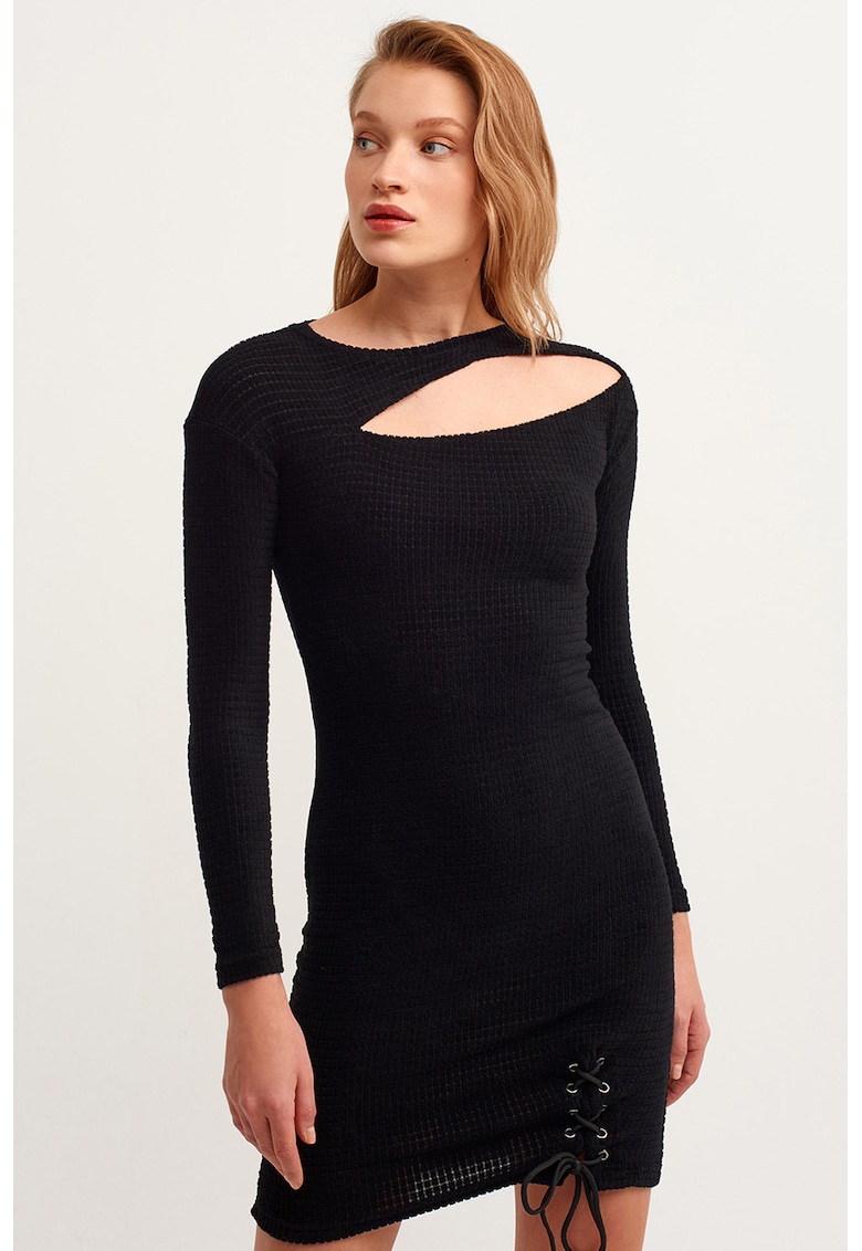 Rochie cambrata cu decupaj frontal-FEMEI/IMBRACAMINTE/Rochii-IMBRACAMINTE/Rochii