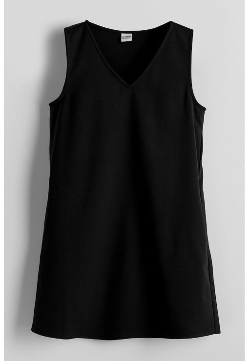 Rochie cu decolteu in V si model uni-FETE/IMBRACAMINTE/Rochii-IMBRACAMINTE/Rochii