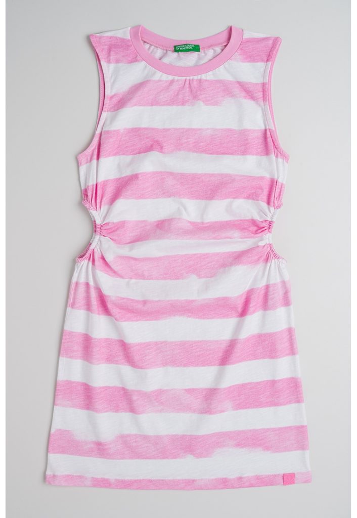 Rochie din bumbac cu decupaje laterale-FETE/IMBRACAMINTE/Rochii-IMBRACAMINTE/Rochii
