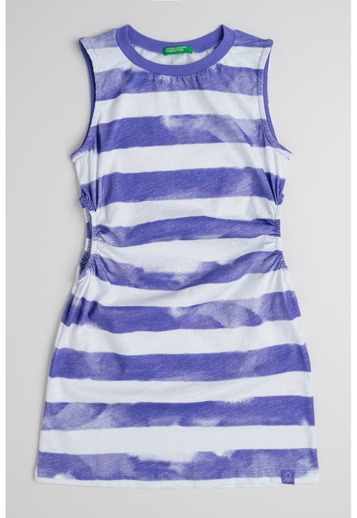 Rochie din bumbac cu decupaje laterale-FETE/IMBRACAMINTE/Rochii-IMBRACAMINTE/Rochii
