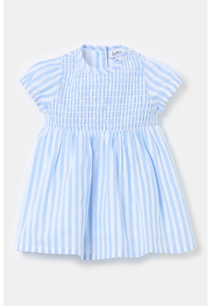 Rochie evazata cu imprimeu in dungi-FETE/IMBRACAMINTE/Rochii-IMBRACAMINTE/Rochii