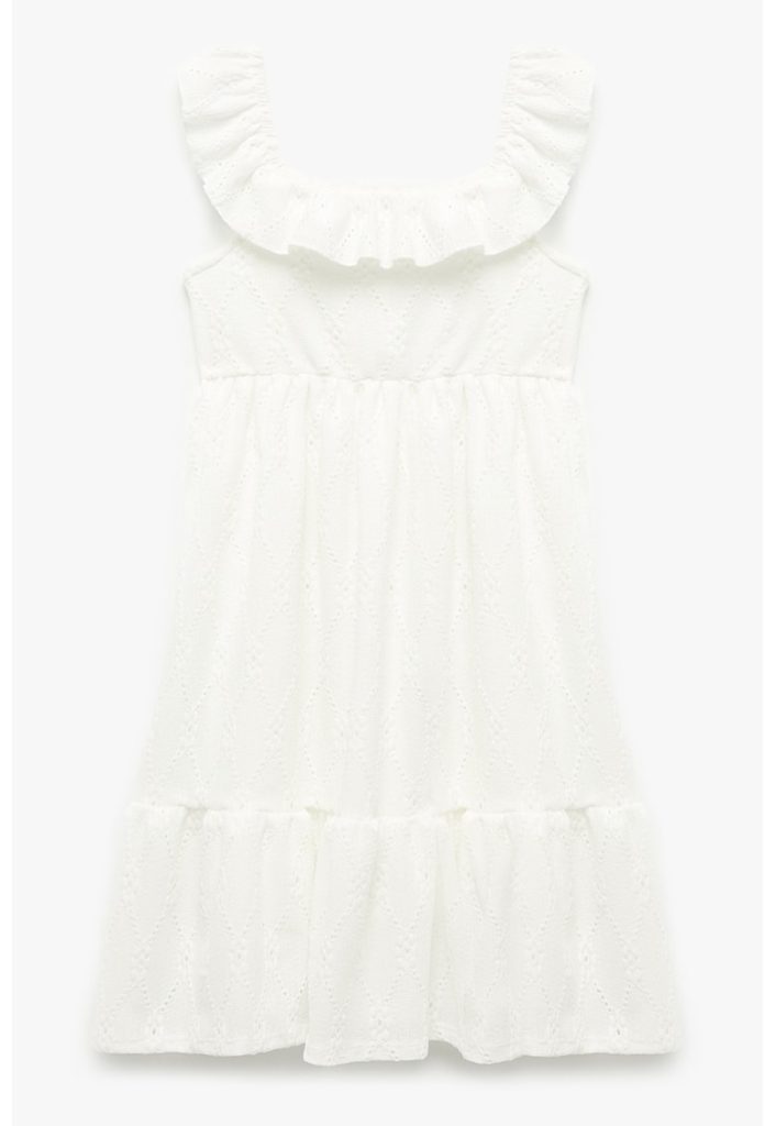 Rochie fara maneci cu garnituri cu volane-FETE/IMBRACAMINTE/Rochii-IMBRACAMINTE/Rochii