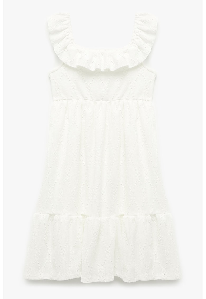 Rochie fara maneci cu garnituri cu volane-FETE/IMBRACAMINTE/Rochii-IMBRACAMINTE/Rochii