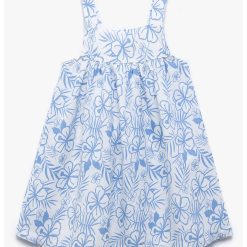 Rochie lejera cu bretele si model floral-FETE/IMBRACAMINTE/Rochii-IMBRACAMINTE/Rochii