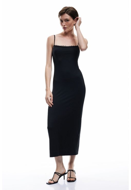 Rochie maxi cu bretele ajustabile-FEMEI/IMBRACAMINTE/Rochii-IMBRACAMINTE/Rochii