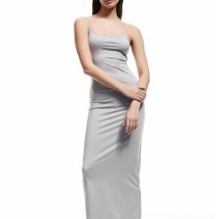 Rochie midi cu bretele ajustabile-FEMEI/IMBRACAMINTE/Rochii-IMBRACAMINTE/Rochii