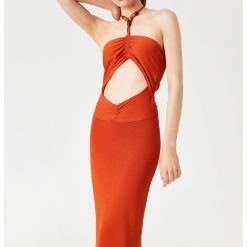 Rochie midi cu decupaj-FEMEI/IMBRACAMINTE/Rochii-IMBRACAMINTE/Rochii